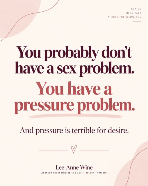 If every affectionate touch feels like it might become a request for sex, eventually even affection can start to feel stressful.
This is something I see often with couples.
One partner thinks:
“I’m just trying to be affectionate.”
The other partner is thinking:
“If I let this continue, am I going to have to say no again?”
And slowly, something really frustrating happens.
The lower-desire partner may begin avoiding kissing, cuddling, massages or physical affection altogether.
The higher-desire partner experiences that withdrawal as rejection.
So they may initiate more in an attempt to feel wanted.
Which creates even more pressure.
And now both people are hurting.
One feels pressured.
The other feels rejected.
Neither one necessarily understands what is happening.
A powerful way to interrupt that cycle is to intentionally bring back no-pressure touch.
Touch where both people genuinely know:
This does not have to go anywhere.
You can kiss without having sex.
You can cuddle without escalating.
You can give your partner a massage simply because you want them to feel good.
And ironically, removing the expectation of desire can sometimes create much more room for desire to emerge naturally.
Sometimes the bedroom doesn’t need more effort. It needs less pressure.
Save this one — and send it to your partner if this conversation sounds familiar.
#SexTherapist #SexTherapy #Intimacy #ResponsiveDesire #MismatchedDesire