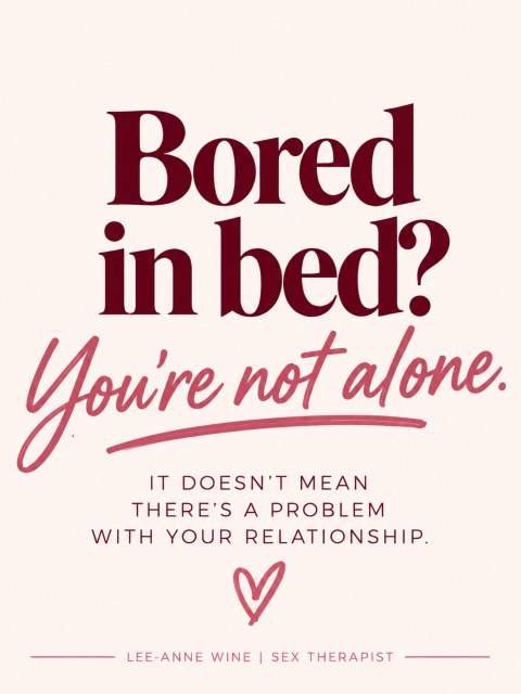 Feeling bored in your sex life doesn’t automatically mean something is wrong with your relationship.

Sometimes it simply means things have become too predictable.

Desire often responds to curiosity, anticipation, playfulness, and doing something just a little differently.

You don’t always need something wild.

Sometimes you just need to stop doing the exact same thing every time.

Send this to your partner if your sex life could use a little more curiosity.

Follow @leeannewine for honest, therapist-informed conversations about sex, intimacy, desire, and relationships.

#SexTherapist #BetterSex #CouplesConnection #IntimacyMatters #SexualWellness