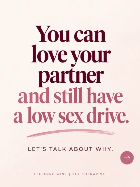 You can love your partner deeply and still go through seasons where your desire feels low.
Stress, exhaustion, hormones, disconnection, past experiences, and everyday life can all affect libido — and none of that automatically means something is wrong with your relationship.
Sometimes the better question isn’t, “What’s wrong with me?”
It’s: “What might my body and relationship need right now?”
Follow @leeannewine for honest, therapist-informed conversations about sex, desire, intimacy, and relationships.